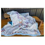Nevco Folding Carry Stool, Hand-Embroidered Quilt