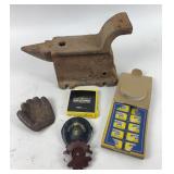 Small Anvil, Cast Iron Glove Paperweight, Tom