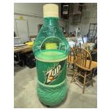 Large Promotional 7UP Plastic Bottle Display