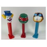 3 Jumbo PEZ Dispensers Talking Garfield, TMNT,