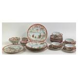 Japanese Hand-Painted Porcelain Tea Set