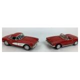 Ertl 1961 and 1962 Chevrolet Corvette Diecast Cars