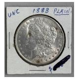 1888 Morgan Silver Dollar In Holder Uncirculated