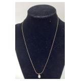 Gold Tone Opal Necklace