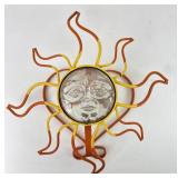 Vintage Celestial Sun Wall Art Candle Holder Art