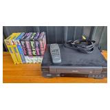 Toshiba VCR W-512 With Remote, Exercise VHS Tapes