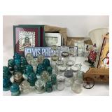 Mason Jars, Glass Insulators, Decor, Elvis Presley