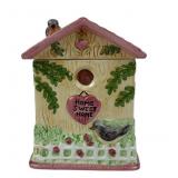 Vintage Robin Bird House Cookie Jar