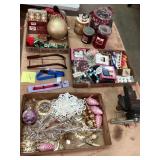 Holiday Decorations, Yankee Candles, Bench Vise