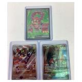 3 Pokemon full art cards