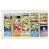 25 vintage Pokemon cards