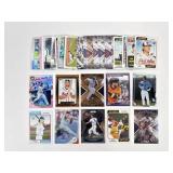 50 baseball inserts, rookies, star cards