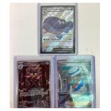 3 Pokemon full art cards