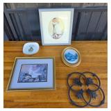 Framed Art, Dansk Trivet, Irish Dish