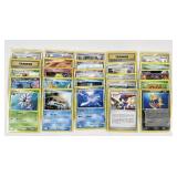25 vintage Pokemon cards
