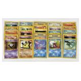 25 vintage Pokemon cards