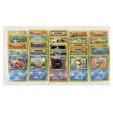 25 vintage Pokemon cards