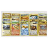 25 vintage Pokemon cards
