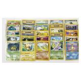 25 vintage Pokemon cards
