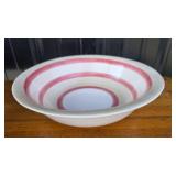 WCL Red Striped Ceramic Bowl