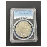1882-0 Morgan Silver Dollar in Holder PCGS-MS63
