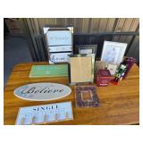 Decorative Signs, Picture Frames, Nutcracker