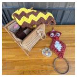 Crochet Yarn Basket With Wool, Accessories