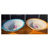 Homer Laughlin Bowls With Floral Design