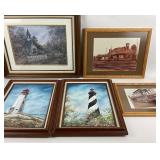 Framed Art by Pat DeLaGrange, Flo Bartley, Lightho