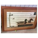 Ken Davies Framed Print With Duck Decoys
