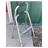 Aluminum Folding Walker with Foam Hand Grips