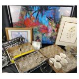 Framed Art Prints, Crystal Glassware, Ceramic Cups