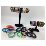 Plastic, Metal, Enamel Bangles and Bracelets