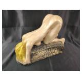 Reclining Nude Woman Ceramic Coin Bank