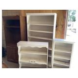 Bookshelves and Wooden Cabinet Group