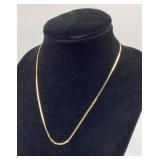 18K Gold Necklace - Malta, 3.04g 18 Inches
