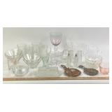Clear and Colored Glassware Assortment