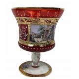 KB Original Creation Italian Hand Painted Glass Go
