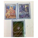 3 Pokemon full art cards