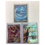 3 Pokemon full art cards