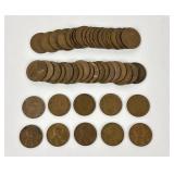 (47) Wheat Pennies: 1940, 1945, 1955, 1958,