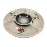 Lane and Co MCM Ceramic Chip Dip Platter