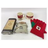Campbell's Soup Mugs, Winchester Oil Can, Youth Ca