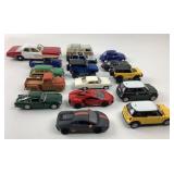 Die Cast Cars: Sheriff, Rubicon Jeep, VW, Mini