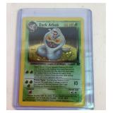 Pokemon vintage holographic Dark Arbok Card