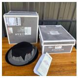 Stetson Sovereign Fedora Hat With Boxes (1 MT)