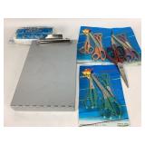 Clipboard, Jusye Scissors, Plastic Drop Cloth