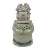 Vtg. Fitz & Floyd Easter Mother Rabbit Bunnies