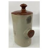 Stoneware Water Dispenser with Lid and Spout