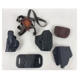 Leather and Kydex Gun Holsters and Magazine Pouch